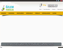 Tablet Screenshot of ankaraozlemtemizlik.com